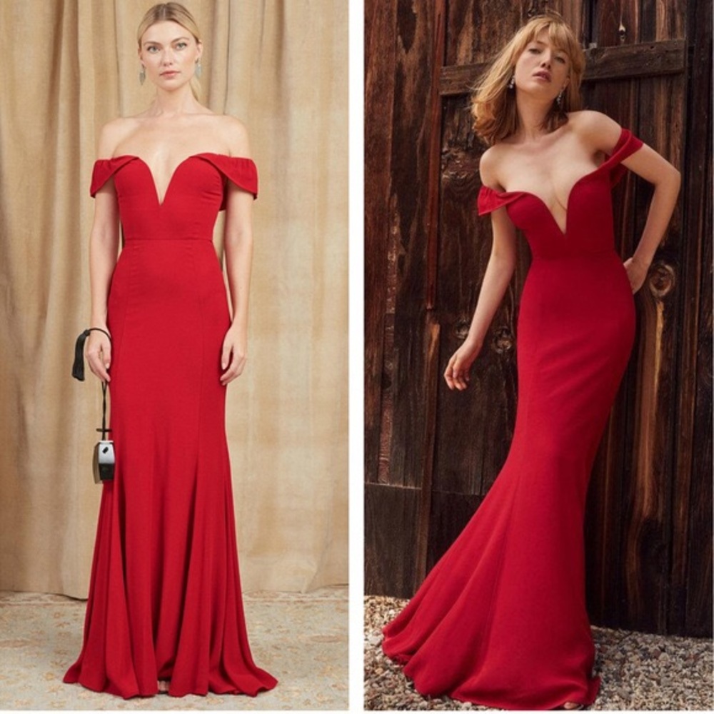 Reformation Bali Dress in Lipstick